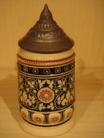 small lidded stein