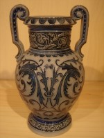 blue/gray vase