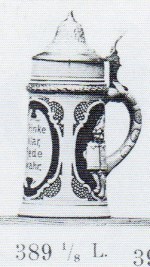 Mini stein with verse in panel