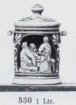 tobacco jar: tavern scene