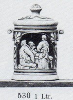 tobacco jar: tavern scene