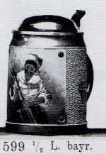 Bavarian stein, woman