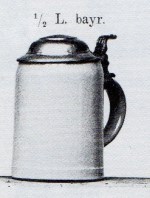 1/2L Bavarian stein, blank