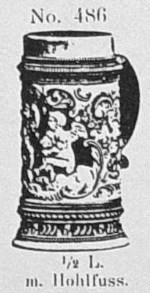 hollow base stein with angel