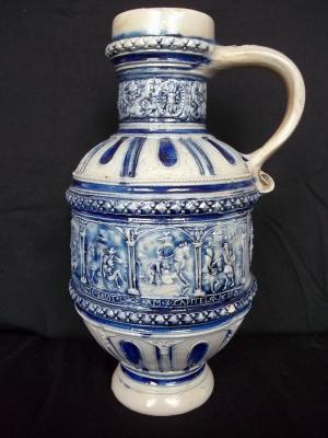 Westerwald jug 25 cm 1650-1720