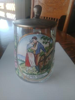 Eastern European glass stein