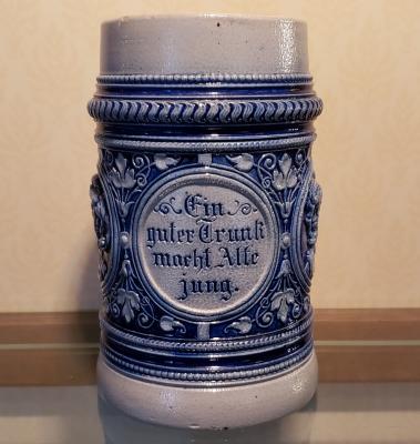 19th-Century Salt-Glazed Stein