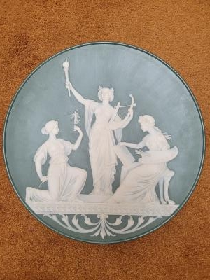 Cameo wall plaques by Johann Baptist Stahl
