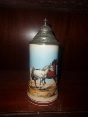 Porcelain Stein - Horses