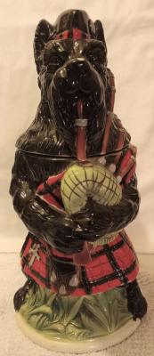 Black Scottie Dog Playing Bagpipes Limited Edition Character Stein