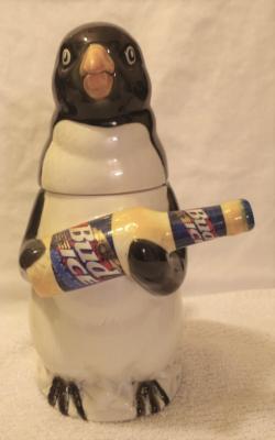 Bud Ice Penguin Character Stein