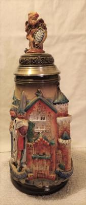 Zoller & Born Neuschwanstein Castle with Lion Top Stein