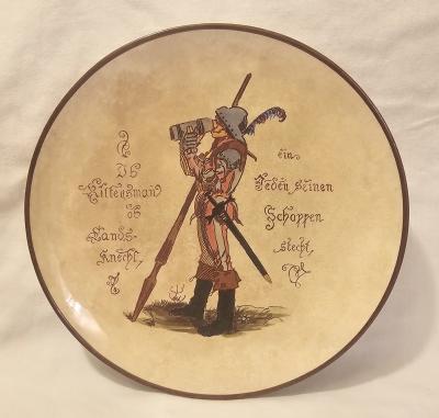 Mettlach Wall Plate #24  Landsnecht