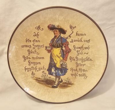 Mettlach Wall Plate #20 Landsnecht