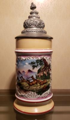 Antique Porcelain Stein