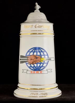 Cold War Hawk Missile Military Stein