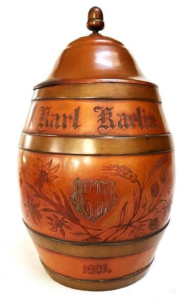 Copper & Brass Barrel stein