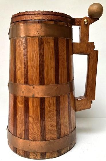 Large wooden stein 2L