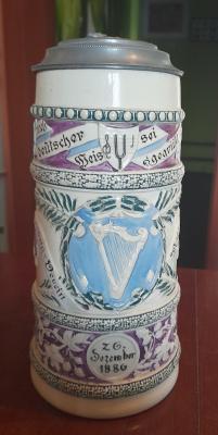 large beer mug of the Munich Music Festival
