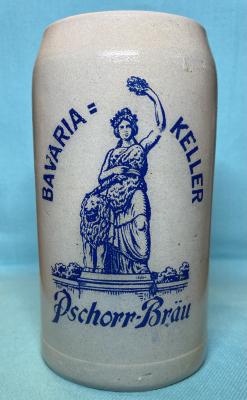 Bavaria = Keller, Pschorr-Bräu - Maßkrug