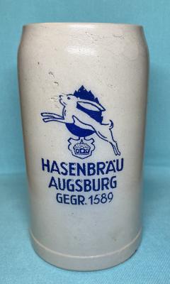 Hasenbräu Augsburg - Gegr 1589 - Masskrug