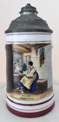 Porcelain Stein “Greetings” with lithophane