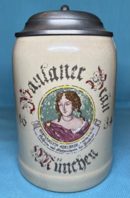 Modern Paulaner Themed Brewery Stein