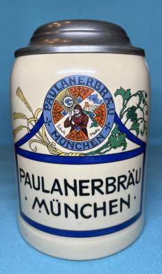 Modern Paulanerbräu München Steinkrug