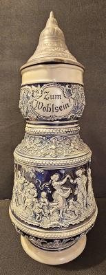 Thewalt Salt-glazed Zum Wolsein! Pitcher