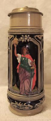 Thewalt Woman Holding Sword Stein