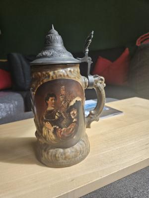 19th Century Westwald stein with Rembrandt motives