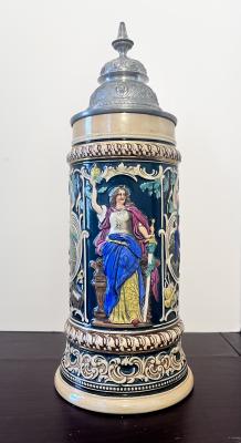 Marzi Remy/ Felsenstein and Mainzer Miilitary Themed Stein