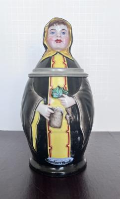 Munich Child with beer and radish Amberg Porcelain with Litho