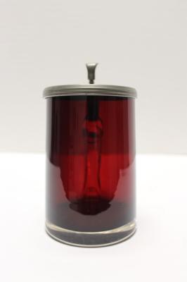 Red Glass Stein