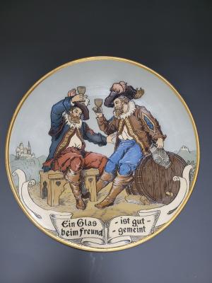 Two cavaliers toasting - V&B #3162