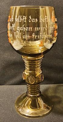 Large Green Glass German Roemer