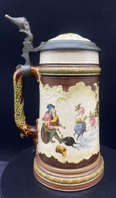 Villeroy & Boch #2184, “Gnomes Drinking and Playing”