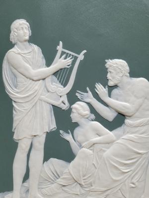 Mettlach plaque #3113