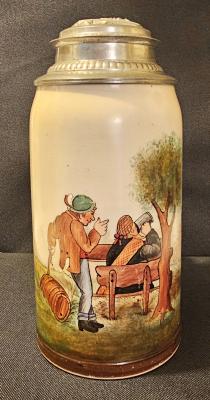 Merkelbach & Wich Two Men Drinking at Bench