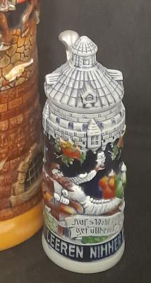 Stein from the King-Werk factory "The Knight with a glass in the Blue Castle"