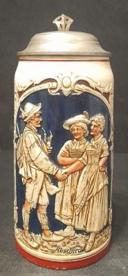 Beer mug from Matthias Girmscheid factory on order for Jakob Goldschmidt #850A «Abschied»