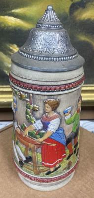 A modern Gerz in the form of a reproduction of an old version of "The tavern scene".