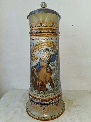 Villeroy & Boch 1940 - Cooper with Steins and Saying