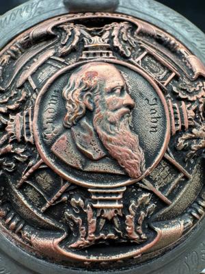 Commemorative mug with a profile of the founder of gymnastics Friedrich Jan