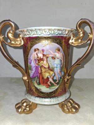 Royal Vienna Three Handle Pass Cup