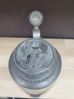 white interior glazed stein