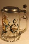 Glass Stein with Bayern Coat of Arms