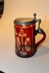 Ruby Glass Stein