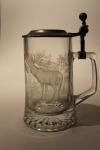Glass Stein with Stag