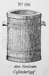 cylindrical storage jar